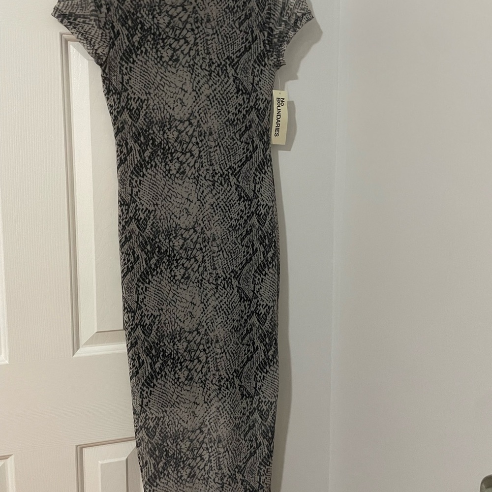 Elegant Snake Print Dress